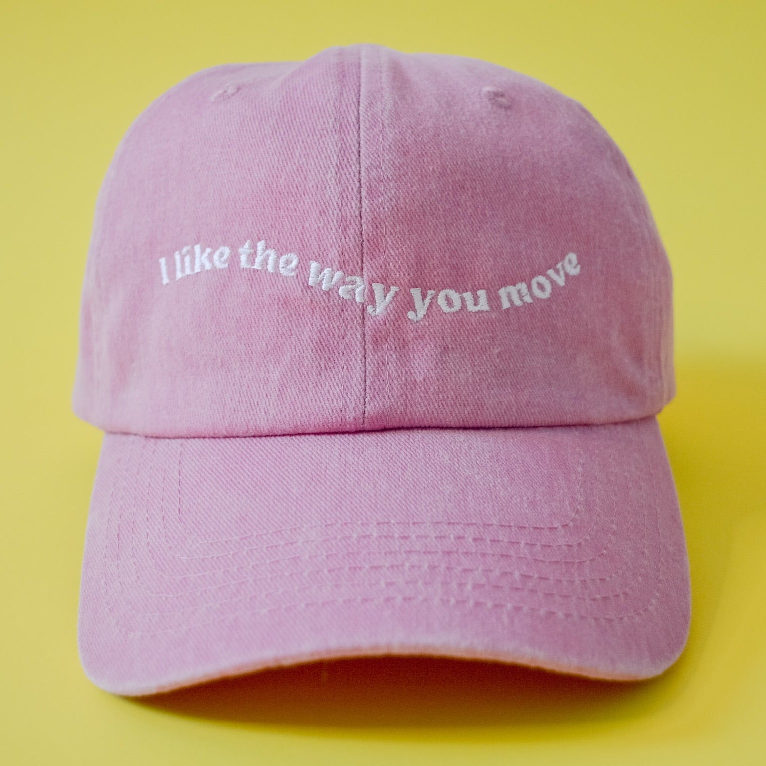 pink dad hat for working out